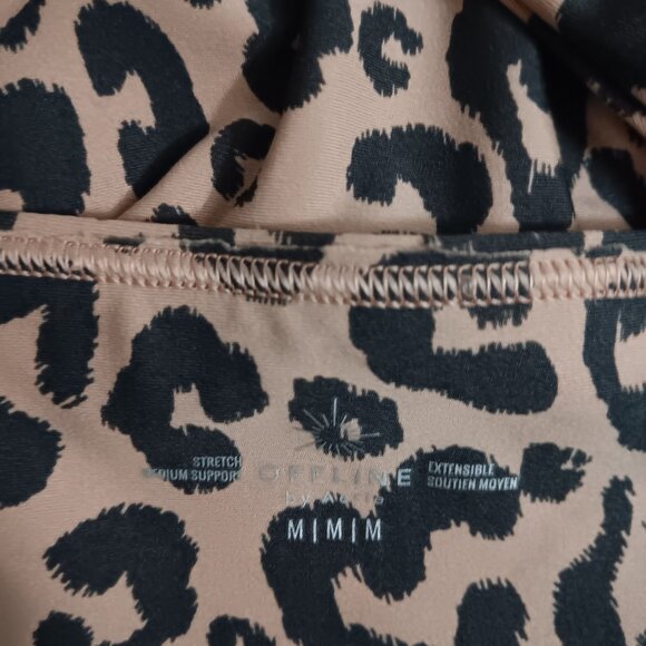 OFFLINE BY AERIE STRETCH MEDIUM SUPPORT SPORTS BRA LEOPARD ANIMAL PRINT - Picture 6 of 8